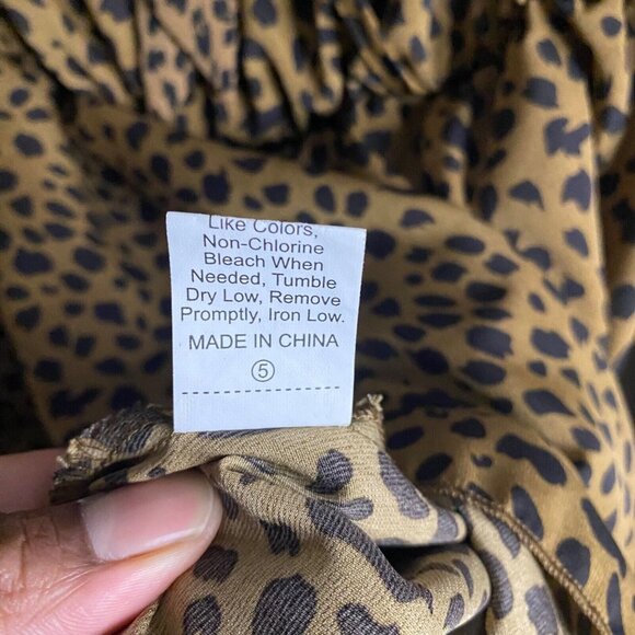 Shein Women's Leopard Print Tunic Top - Picture 7 of 8